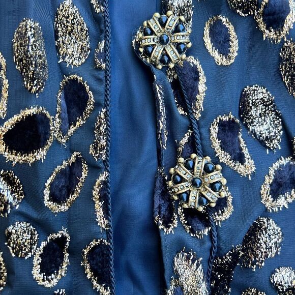 Karen Lawrence Vintage 1980s Metallic Jacket size 8 - Picture 4 of 9